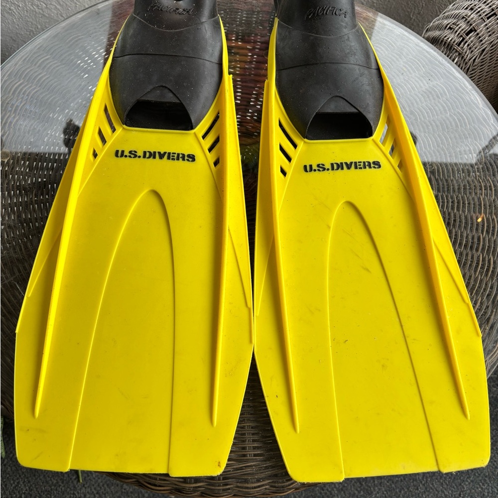Yellow Swim Fins for Men